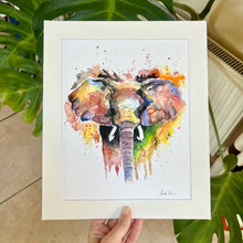 Load image into Gallery viewer, Watercolour Elephant