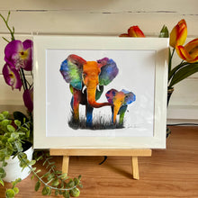 Load image into Gallery viewer, Mother and Baby Elephant