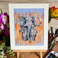 Load image into Gallery viewer, Limited Edition Gold Leaf Elephants