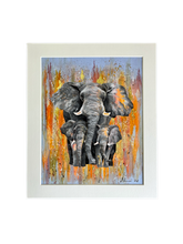 Load image into Gallery viewer, Limited Edition Gold Leaf Elephants