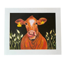 Load image into Gallery viewer, Limited Edition Gold Leaf Cow Print
